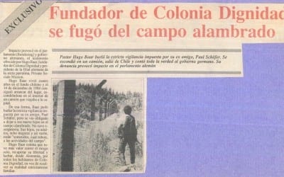 Fundador de Colonia Dignidad se fugó del campo alambrado