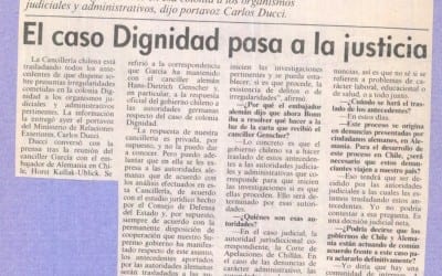 El caso Dignidad pasa a la justicia