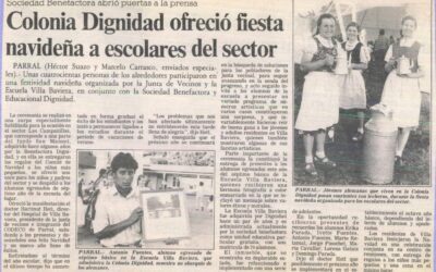 Sociedad Benefactora abrió las puertas a prensa, Colonia Dignidad fiesta navideña a escolares del sector