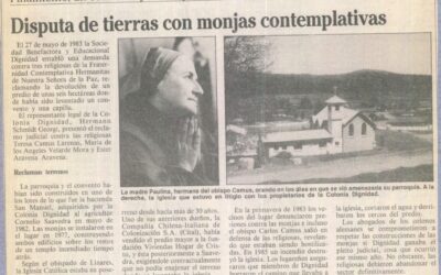 Disputa de tierras con monjas contemplativas