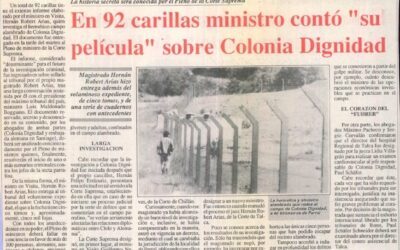 En 92 carillas ministro contó  “su película” sobre Colonia Dignidad