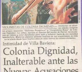 Intimidad de Villa Baviera, Colonia Dignidad inalterable ante las nuevas acusaciones