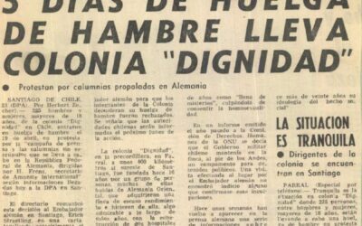 Cinco días de huelga de hambre lleva Colonia Dignidad