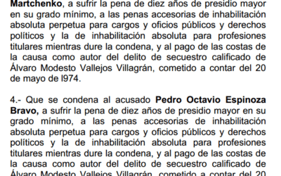 Sentencia primera instancia Alvaro Vallejos